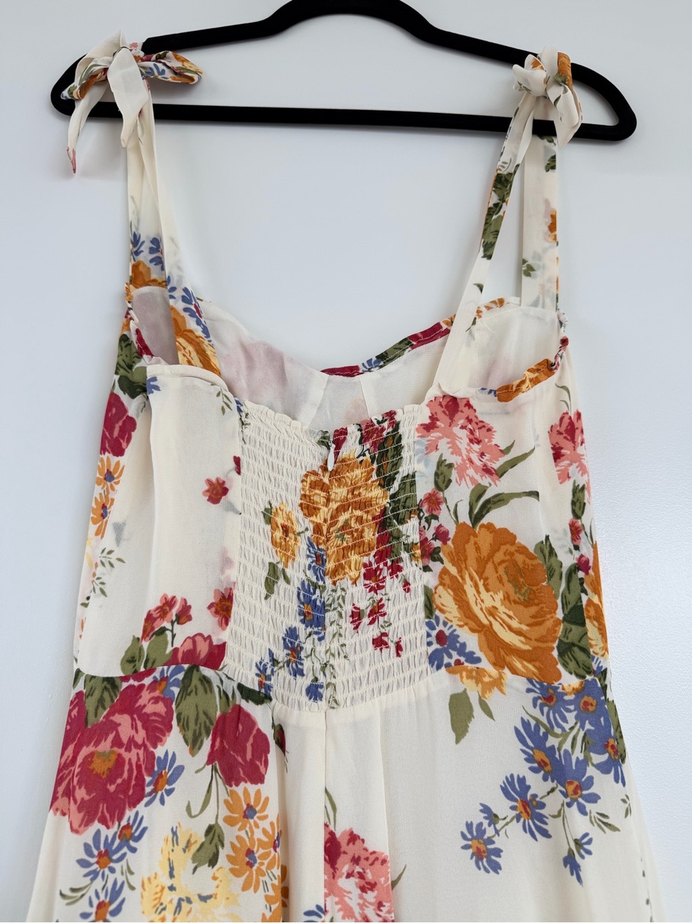 NWT Reformation Floral Tie-Strap Midi Dress - Picture 10 of 16